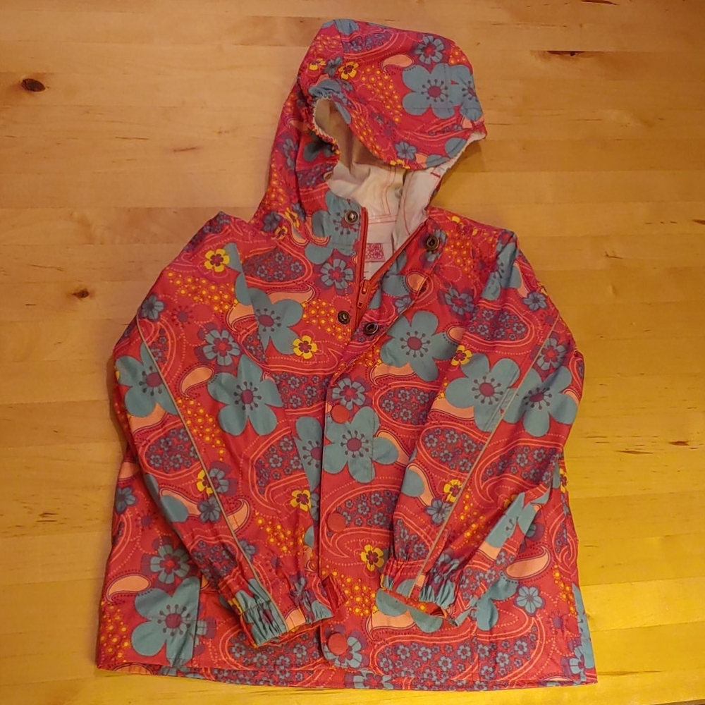 Floral raincoat